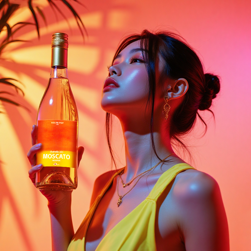 【新品】奥兰艺术家澳洲原瓶进口莫斯卡托甜白葡萄酒10°750ml 低度微醺女生爱喝的酒