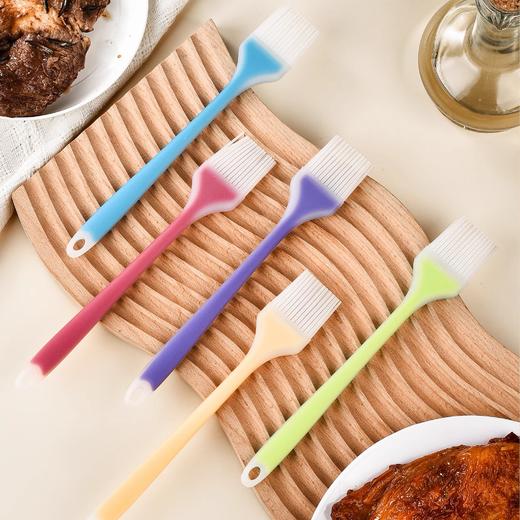 硅胶毛刷 半透明一体硅胶毛刷 刷蛋液刷酱等刷子  颜色随机发货 商品图0