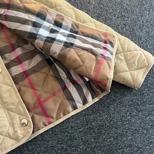 D110405新款卡其色拼接衣领儿童棉服外套女宝款 商品图10