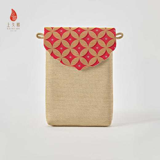 【上久楷 X 恭王府】宋锦手机包 金钱纹 红色 XB3B085205003 商品图1