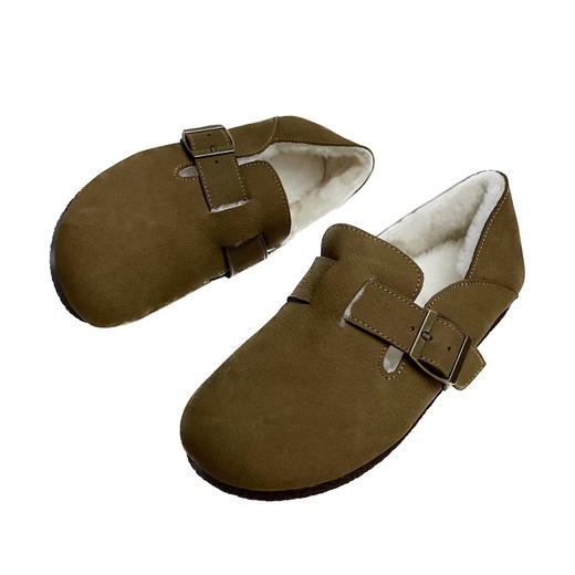 2025冬季新款羊毛女鞋真皮BO肯休闲鞋韩版时尚保暖丑萌鞋 商品图4