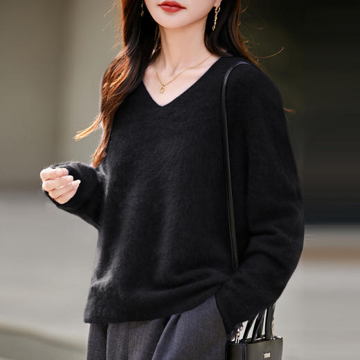 小禾同款 avann澳洲羊绒一线无缝美丽诺羊毛拉绒毛衫  圆领/V领/半高领（爆单7天内发货） 商品图9