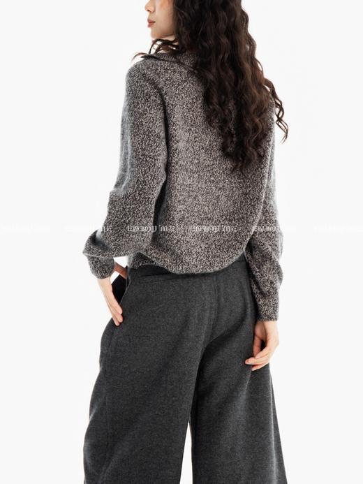 【门店同款】ENJOY冬季“游牧漫寻”剪刀领花纱针织上衣 167594488 商品图4