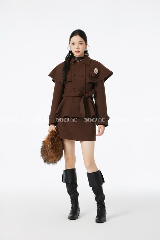 【门店同款】ENJOY冬季“相聚时刻”复古翻领收腰套装裙 167696783 商品图3