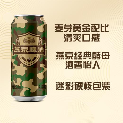 【组合装】燕京啤酒:原浆白啤 500ml*12听 +迷彩罐500ml*3听 商品图6