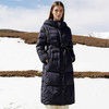 EITIE爱特爱加厚保暖长款收腰连帽鹅绒显瘦2025冬季新款羽绒服D2511909X 商品缩略图4