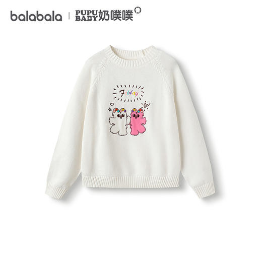 【奶噗噗IP商场同款】巴拉巴拉童装女童毛衫儿童2025新款冬装毛衣 商品图4