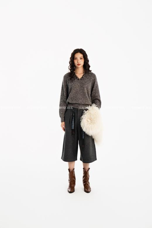 【门店同款】ENJOY冬季复古编织腰带中裤 167293706 商品图2