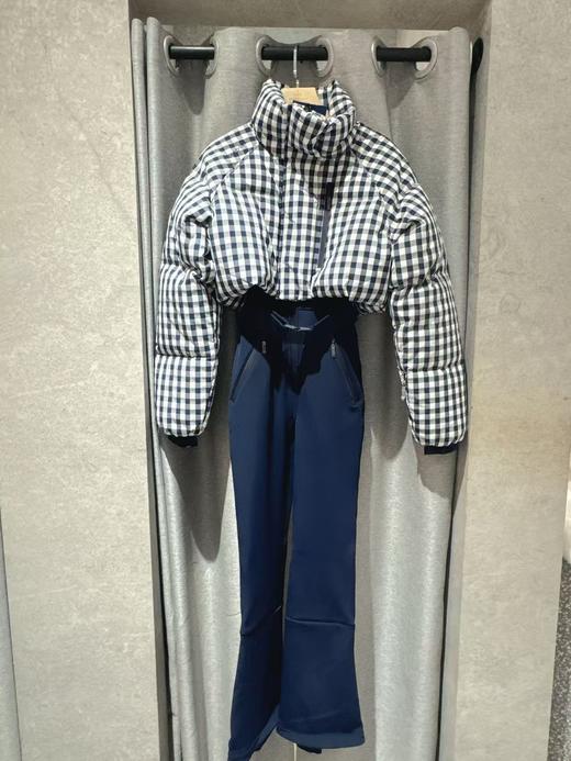 Cordova - Myoko Ski Suit - Ex Indigo Gingham - 女装 - 连体滑雪服 - 靛蓝格子 商品图2