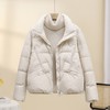 丁摩轻薄羽绒服女短款新款韩版时尚宽松白鸭绒小个子百搭AL8850 商品缩略图0