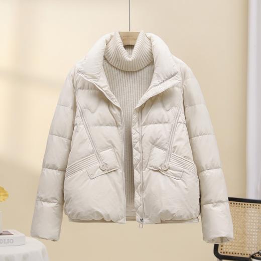 丁摩轻薄羽绒服女短款新款韩版时尚宽松白鸭绒小个子百搭AL8850 商品图0
