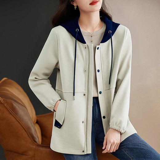 2026新款秋冬大码女装胖mm休闲连帽卫衣外套女中长款开衫上衣宽松 商品图4