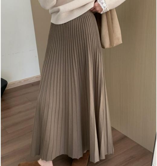 原价99 限时折扣价79元轻奢品牌 撤柜【Max Daex®🇭🇰法国🇫🇷 百褶羊绒半身裙】手感柔软舒适 保暖又高级 商品图2