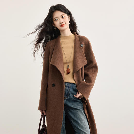 【年货节】熙世界澳洲美利奴100%纯羊毛衫女士内搭打底针织毛衣2025冬季新款 商品图4