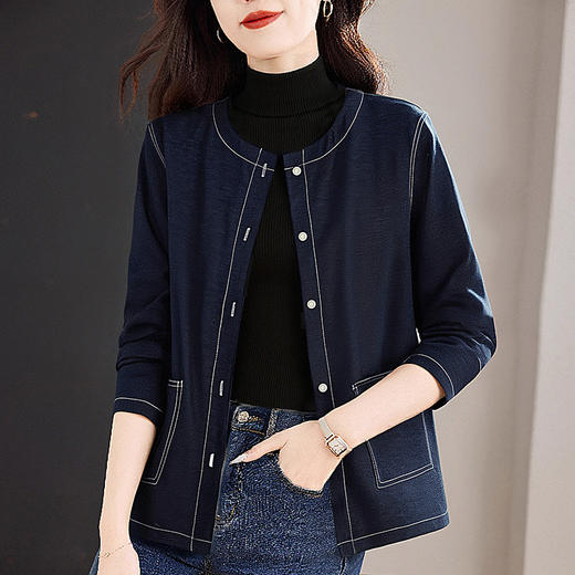 大码牛仔外套女装2026新款春季胖mm女士夹克休闲衬衫上衣洋气减龄 商品图1
