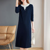 大码品牌女装长袖高端连衣裙女春秋季新款宽松高级感直筒T恤裙子 商品缩略图1