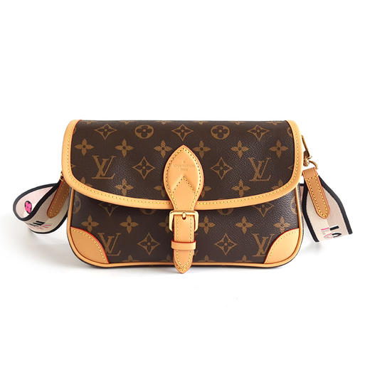 【全新】LV路易威登DIANE手袋M45985老花黑肩带DIANE法棍包单肩包女士311025AK25 商品图0