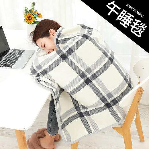 两件更划算！被夸爆的冬日【海棠春 披肩盖毯】15秒速热  AB面双层锁温 办公居家出差一毯多用 ZXT 商品图2