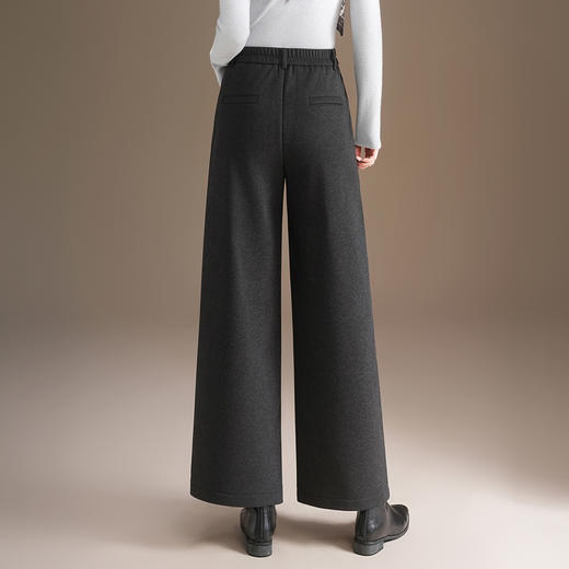 羊毛阔腿裤加绒裤高腰宽松时尚，直筒裤厚款保暖休闲裤MYX-HWM-5953-Y 商品图2