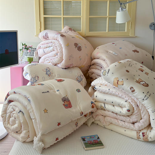 【品牌直发】加倍生活 A类针织棉豆豆绒大豆星星被 春秋被/冬被/加厚冬被 大豆纤维填充 可机洗 商品图6
