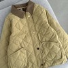 D110405新款卡其色拼接衣领儿童棉服外套女宝款 商品缩略图1