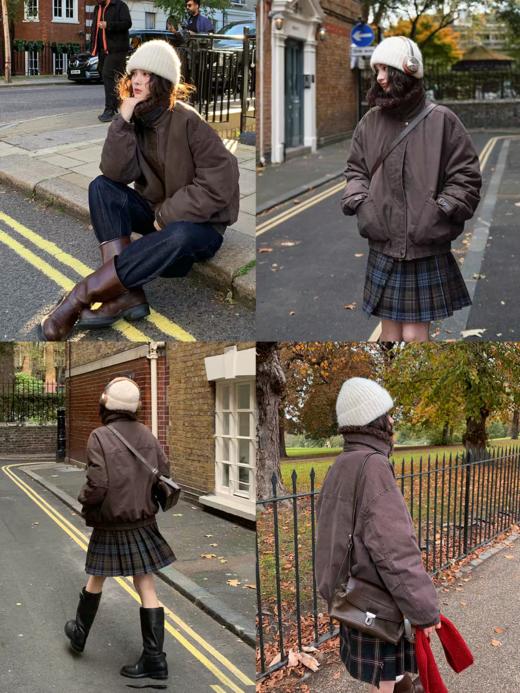 浮生八记/25D236/白鸭绒水洗做旧立体毛领工装羽绒服 商品图2