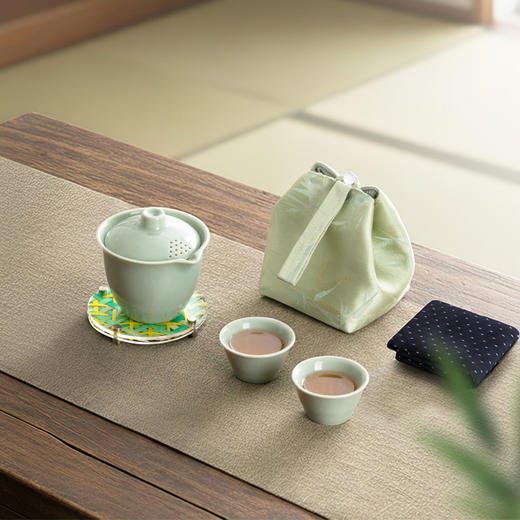 竹迹便携茶具礼盒 商品图1
