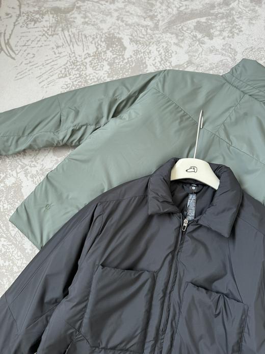 D110420防风防水轻量多功能翻领衬衫式棉服外套男女同款 商品图2