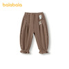 【商场同款】巴拉巴拉女童长裤加绒荷叶边灯笼裤秋冬2025新款裤子 商品缩略图4