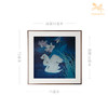 铜师傅 手工錾刻 铜雕画《蓝色之恋》客厅玄关沙发背景墙装饰画 商品缩略图5