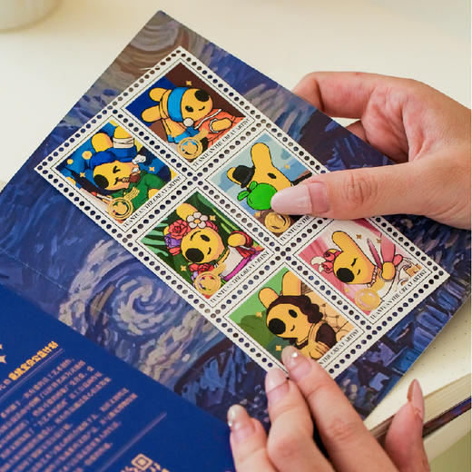 团团大艺术家系列邮票贴纸 商品图1