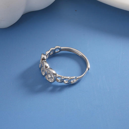 【宏艺珠宝】星钻财路通·银s925戒指 商品图1