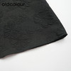 oldcolour欧珂夏季设计感休闲简约日常黑色短袖连衣裙女GN21101750 商品缩略图4