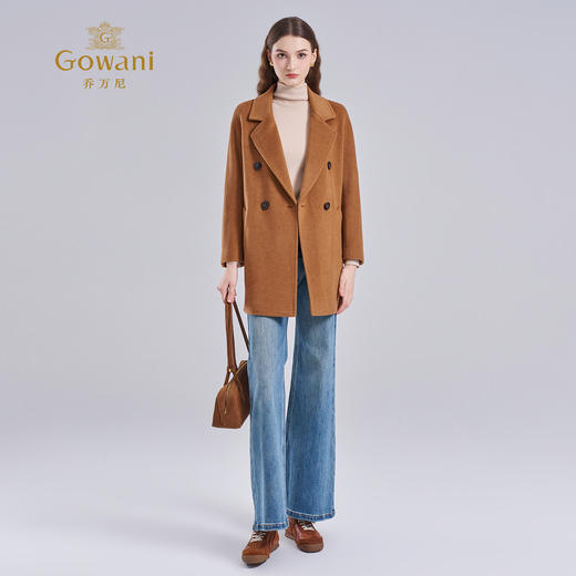 乔万尼100%绵羊毛西装设计毛呢外套羊毛呢大衣ET4A025 商品图3