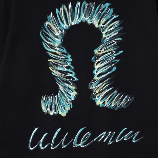 T4993SDSA秋冬新款痞帅男装潮牌撞色涂鸦印花半高领长袖T恤百搭时尚 商品图3