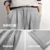 森马休闲裤女冬季宽松打褶仿呢阔腿裤垂感2025新款百搭慵懒糯米裤 商品缩略图4