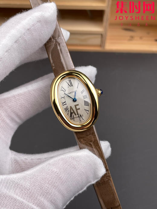 AF卡地亚Baignoire浴缸系列 女士石英腕表 高端美洲鳄鱼皮表带版 商品图1