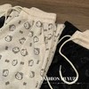 【YW】无忧购加绒款韩系可爱kitty猫腰头拼色休闲垂感阔腿糯米裤（截单后7天发货) 商品缩略图3