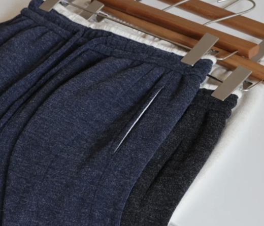 uu安利：有份量的垂感仿兔毛绒、高腰阔腿裤。大厂做工，内里全部包边。 商品图3