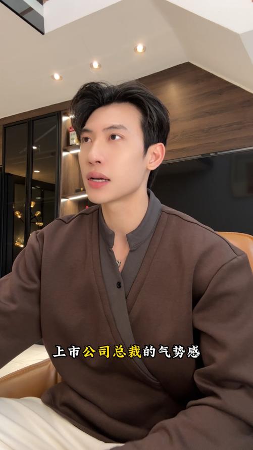 23166SDSA秋冬新款痞帅男装韩版拼接纽扣V领假两件卫衣百搭套头上衣潮 商品图0