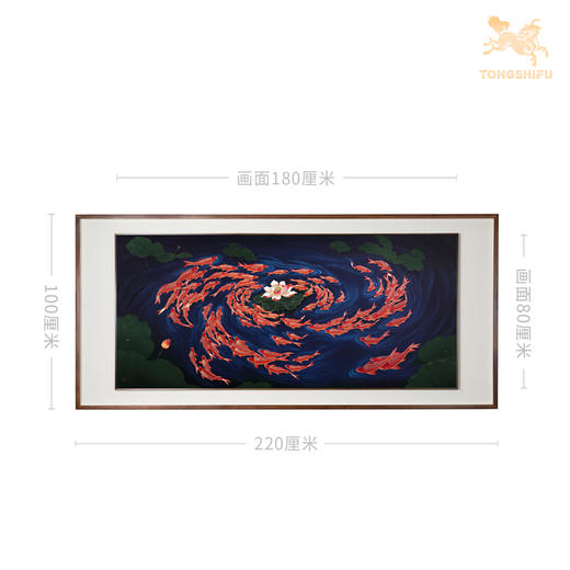 铜师傅 手工錾刻 铜雕画《吉祥久久》客厅玄关沙发背景墙装饰挂画 商品图9