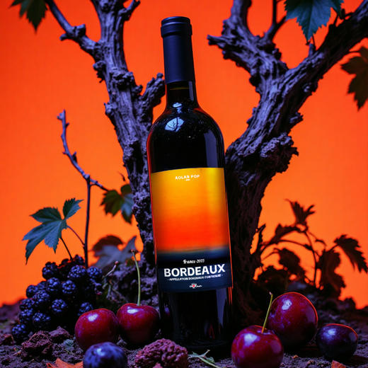 【新品】奥兰艺术家法国波尔多干红葡萄酒14°750ml 法国原瓶进口A.O.C.级红酒 商品图0