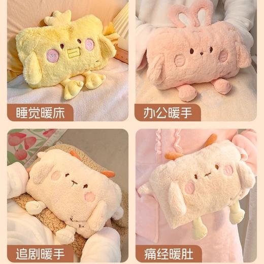 【热水袋充电防爆】可爱毛绒暖水袋 女生宿舍用暖手宝 暖宝宝敷肚子热敷 商品图1