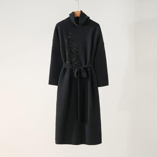 西子/【星云锦鲤】羊毛金葱钉珠刺绣针织连衣裙/CQXS0319 商品图0