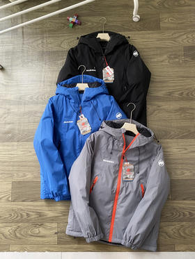 猛犸象撞色拉链机能户外防风防泼水轻量化P棉保暖棉服