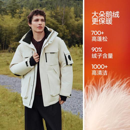 防护羽绒|森马XCNSPACE航天合作系列羽绒服男冬鹅绒外套2025新款 商品图3