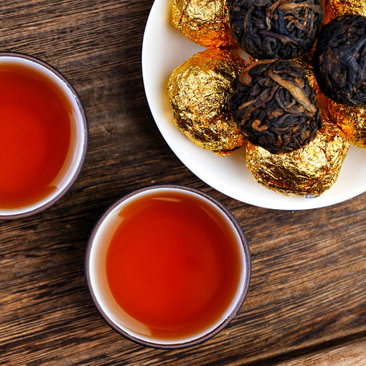 仅余几罐【班章熟茶龙珠】2013年勐海茶区班章拼配而成，甘醇香滑汤感厚实丰盈，500克/罐 商品图2