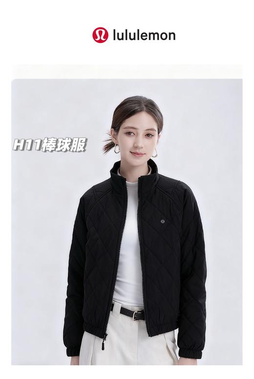 D110428轻暖羊毛夹层保暖棒球服女士夹克外套 商品图8