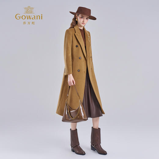 乔万尼羊毛大衣女新款秋冬高级感长款修身ET4A026 商品图3