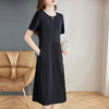 宽松a字连衣裙女夏2026新款胖mm大码黑色女士休闲气质裙子高级感 商品缩略图2